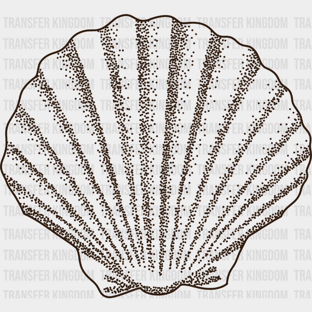 Seashell Summer Dtf Transfer Unisex - S & M (10’) / Dark Color Design See Imaging