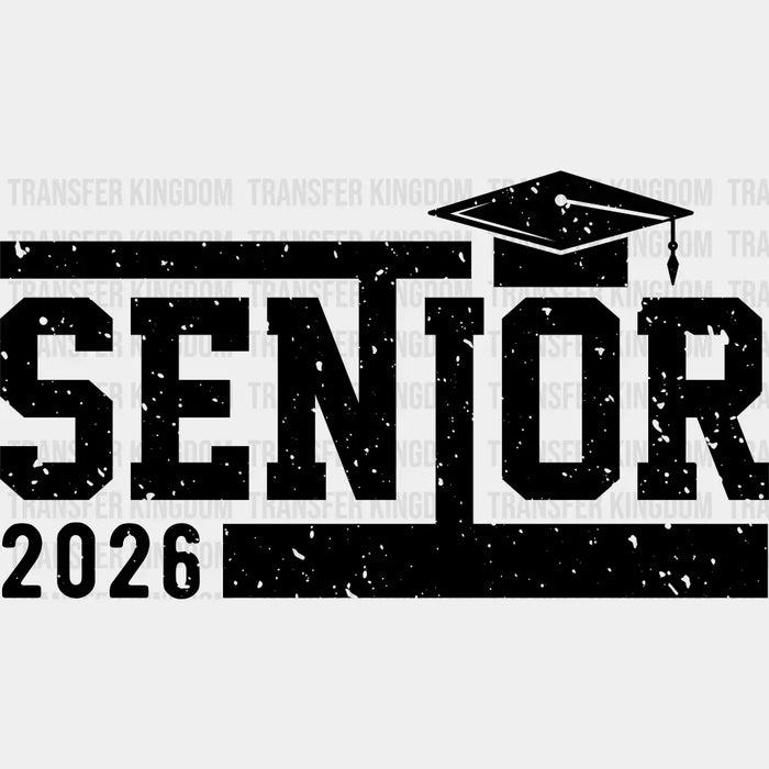 Senior 2026 B&W Design - Graduation DTF Transfer