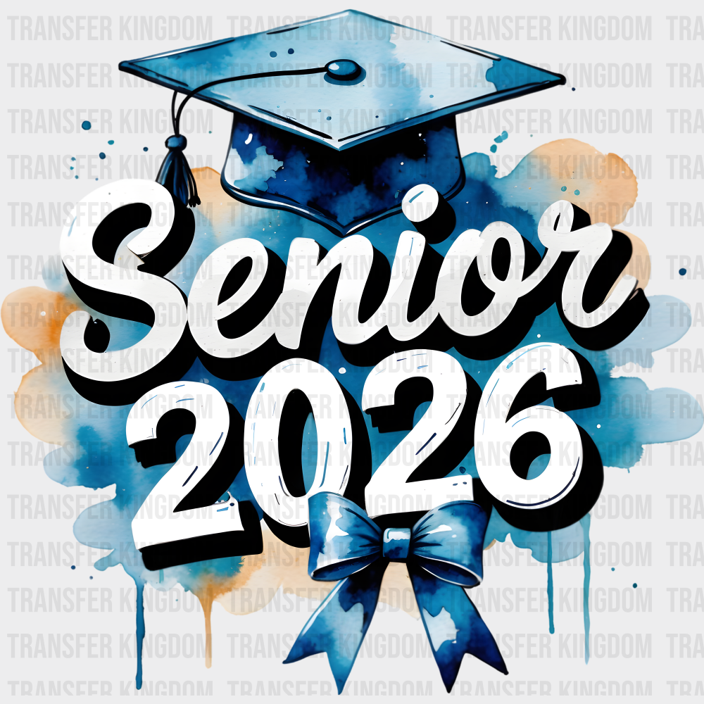 Senior 2026 Blue Cloud - Graduation DTF Transfer
