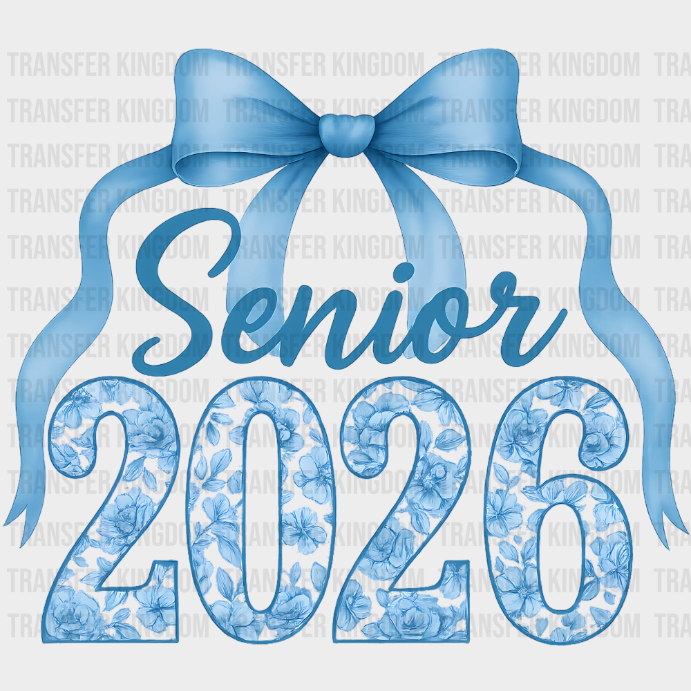 Senior 2026 Blue Ribbon - Graduation DTF Transfer