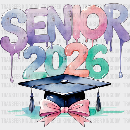 Senior 2026 Pastel Colors - Graduation DTF Transfer