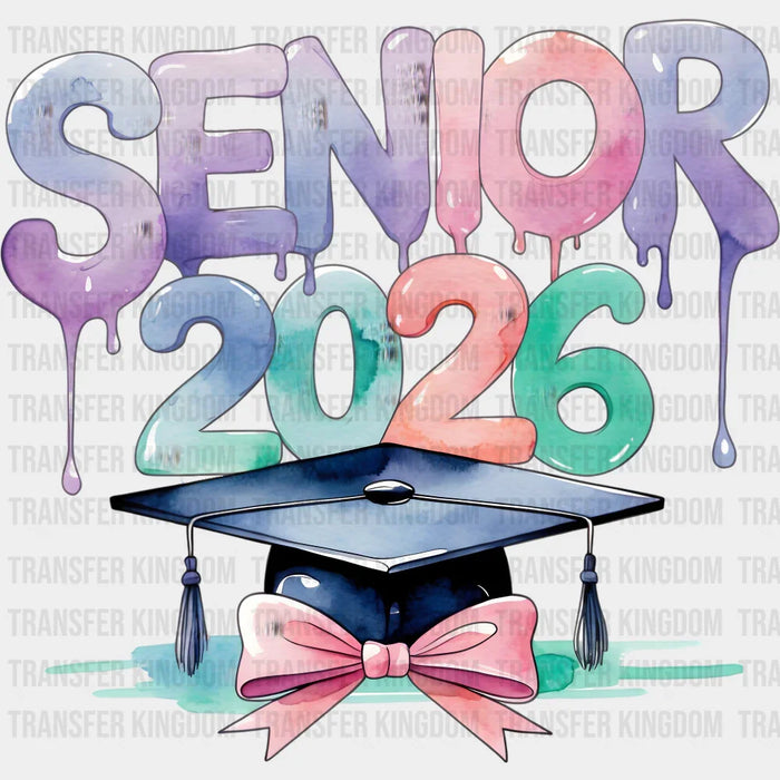 Senior 2026 Pastel Colors - Graduation DTF Transfer