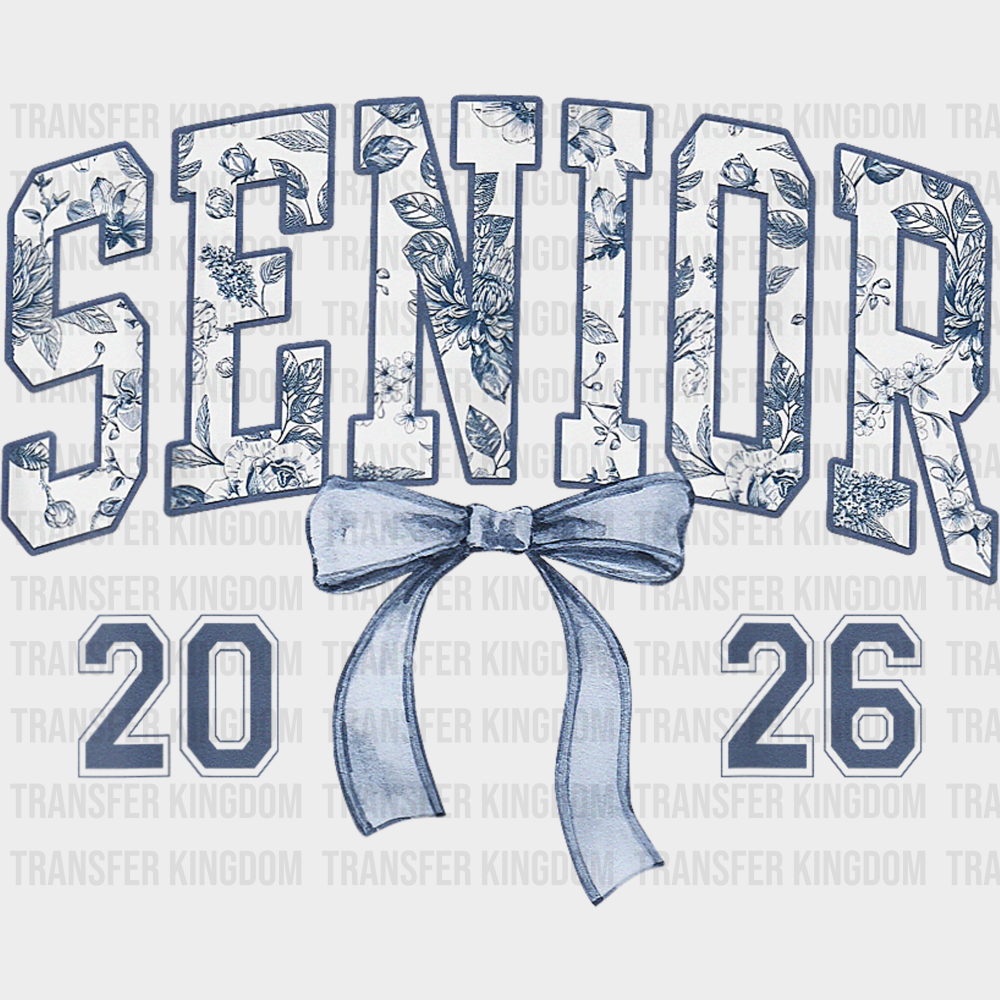 Senior 2026 Porcelain - Graduation DTF Transfer