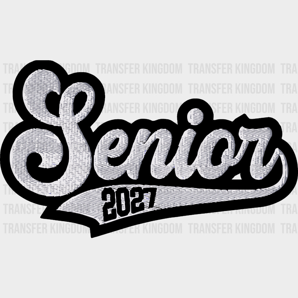 Senior 2027 Embroidery Style - Senior DTF Transfers