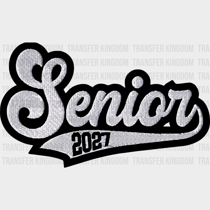 Senior 2027 Embroidery Style - Senior DTF Transfers
