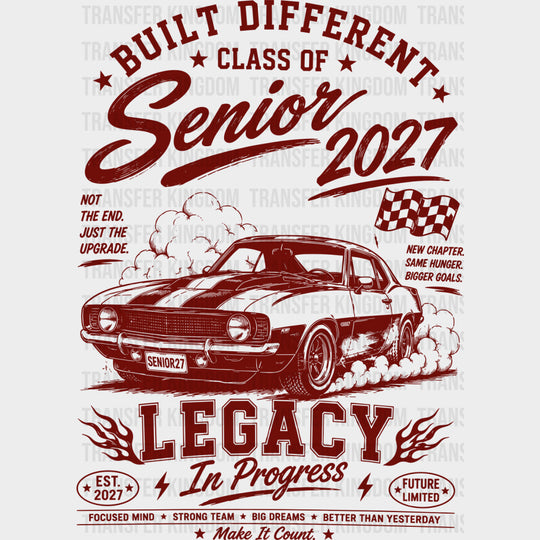 Senior 2027 Red Car - Senior DTF Transfers