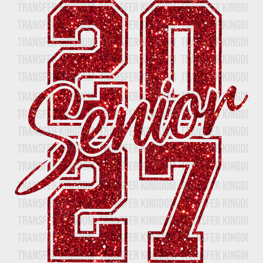 Senior 2027 Red Sequin - Senior DTF Transfers