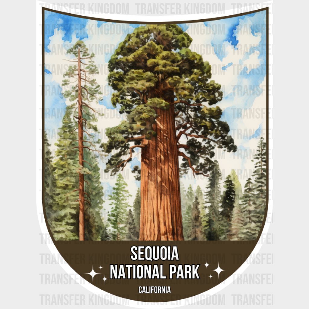 Sequoia National Park California - National Parks DTF Transfer