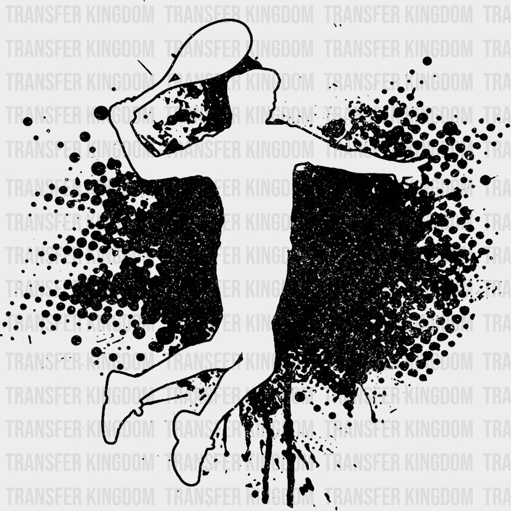 Serving Dotted Design - Tennis DTF Transfers Adult Unisex - S & M (10’’) / Dark Color Design (See Imaging)