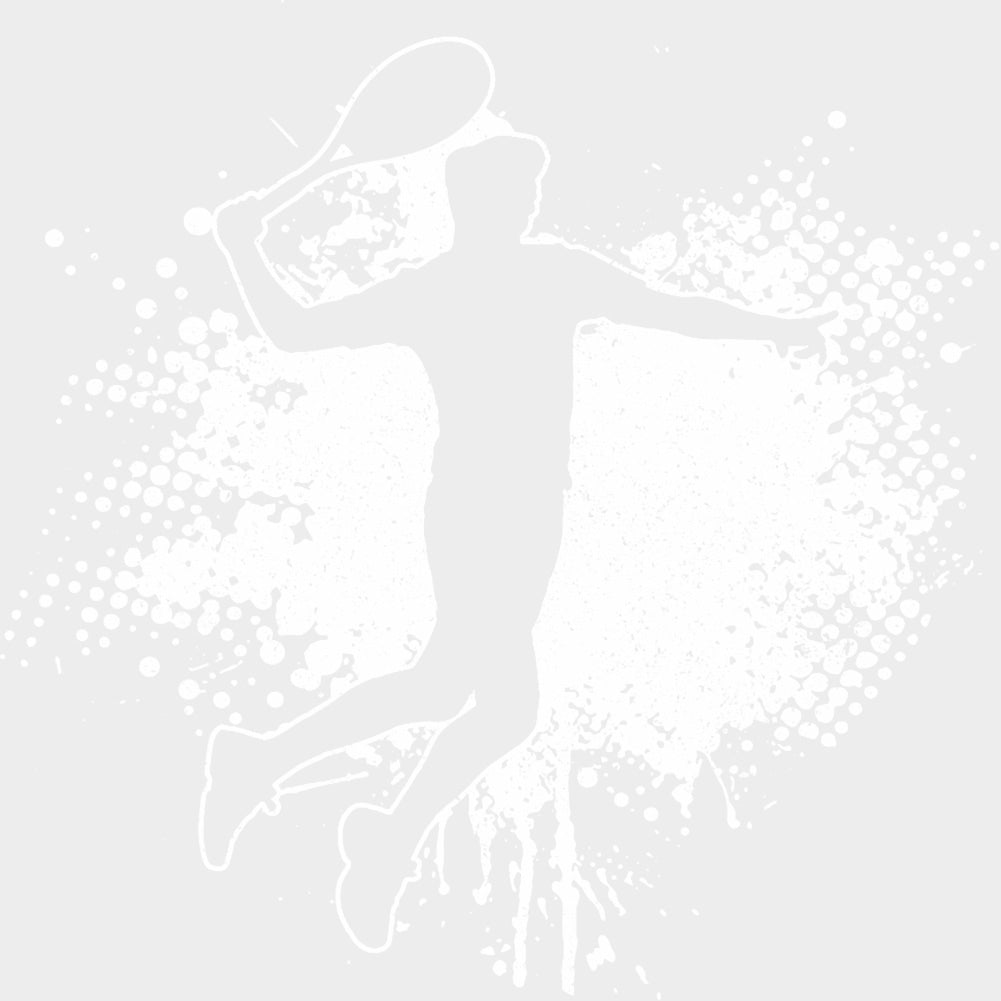 Serving Dotted Design - Tennis DTF Transfers Adult Unisex - S & M (10’’) / Light Color Design (See Imaging)