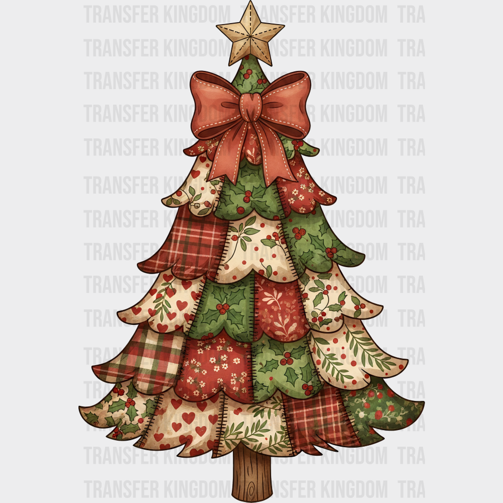 Sewn Tree - Christmas DTF Transfer