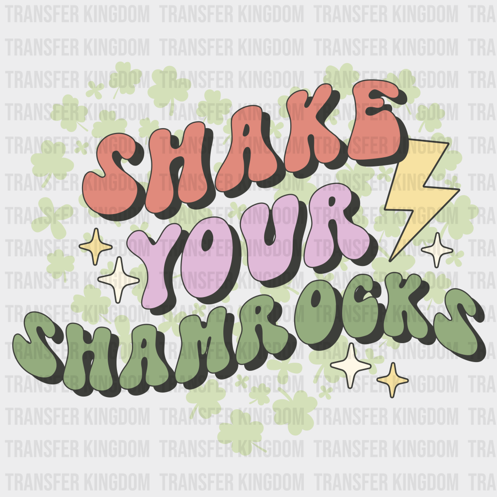 Shake Your Shamrocks Heart - St. Patrick’s Dtf Heat Transfer