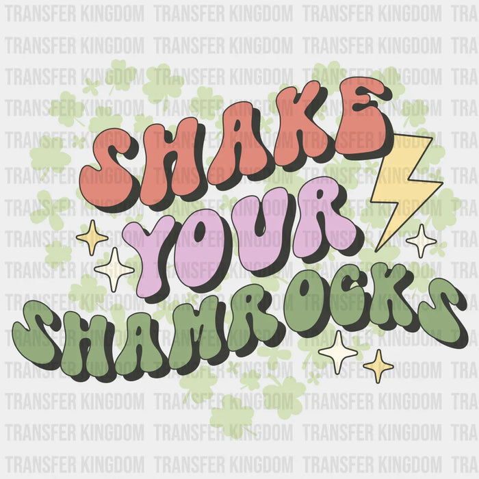 Shake Your Shamrocks Heart - St. Patrick's DTF heat transfer