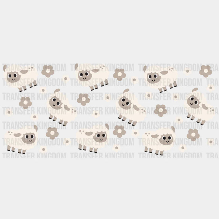 Sheep UV DTF Transfer Cup Wrap UV DTF Sticker