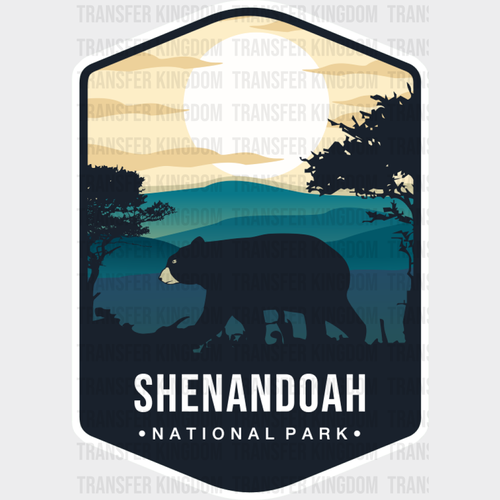 Shenandoah National Park Colorful Design - National Parks DTF Transfer