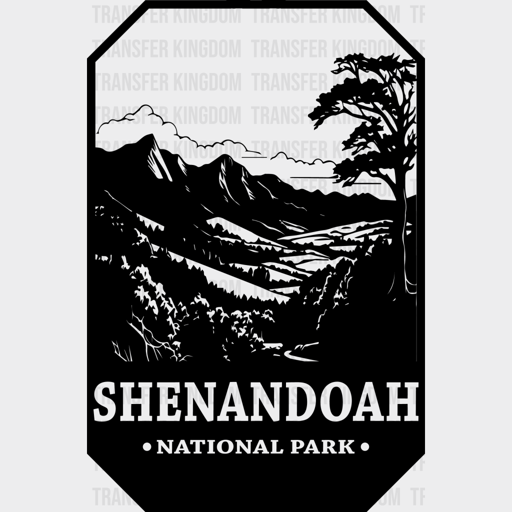 Shenandoah National Park Design - Parks Dtf Transfers Unisex S & M (10’) / Dark Color See Imaging