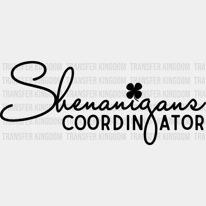 Shenanigans Black Green White - St. Patrick's Day DTF Transfer