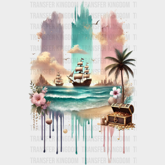 Ship And Treasure - Family Trip DTF Transfers