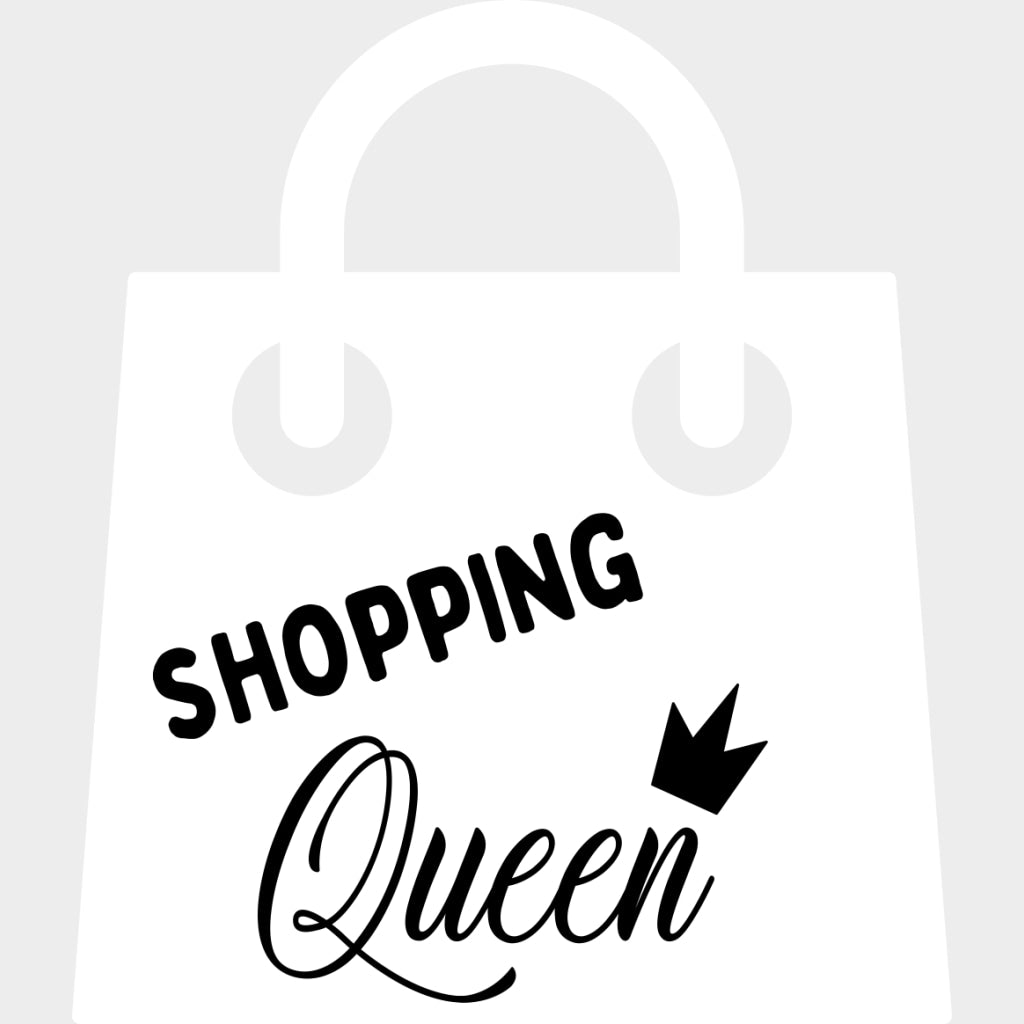 Shopping Queen - Shopping DTF Transfers Adult Unisex - S & M (10’’) / Light Color Design (See Imaging)