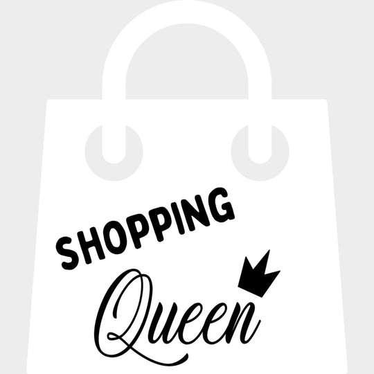 Shopping Queen - Shopping DTF Transfers Adult Unisex - S & M (10’’) / Light Color Design (See Imaging)