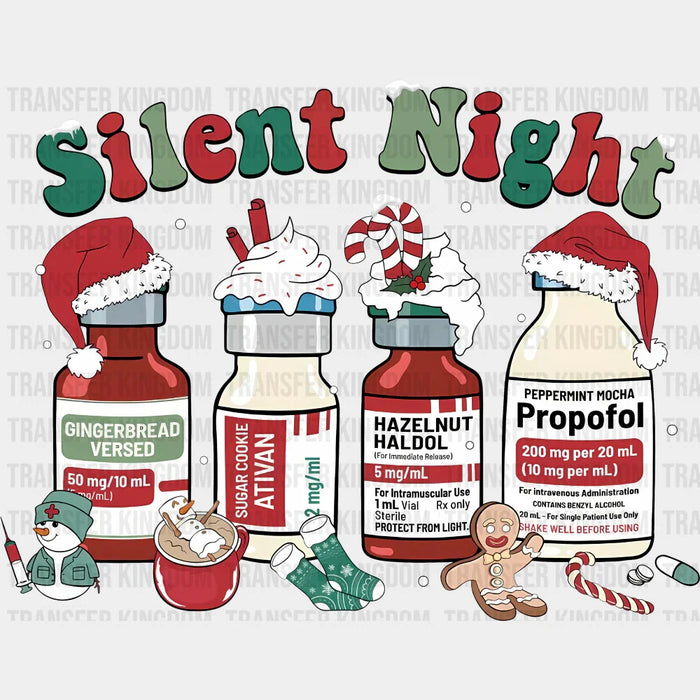 Silent Night - Christmas DTF Transfer