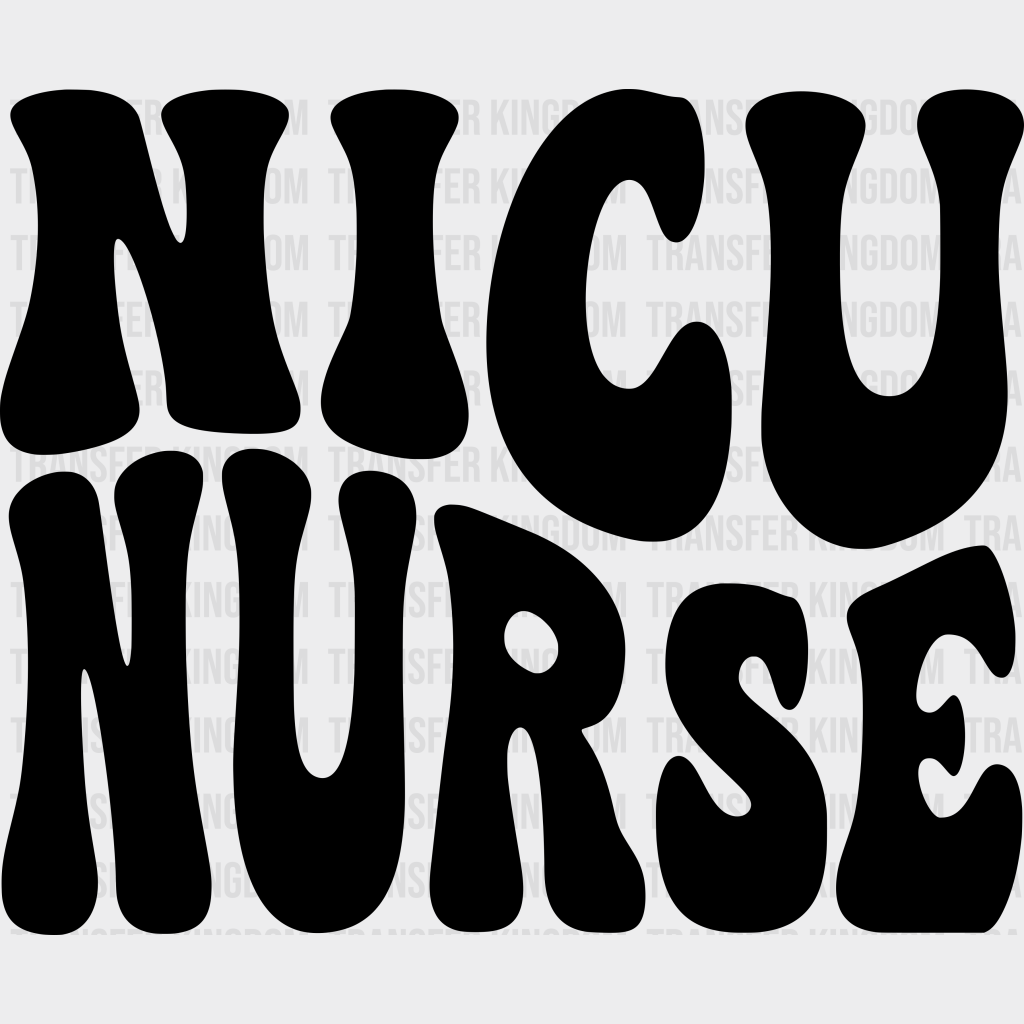 Simple Nicu Nurse - Dtf Transfers Unisex S & M (10’’) / Dark Color Design See Imaging