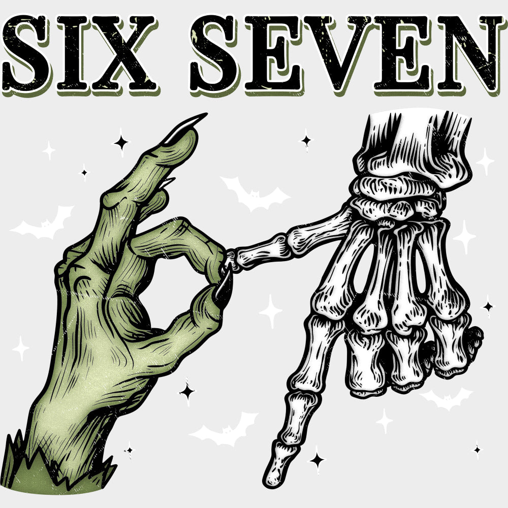 Six Seven - Skeleton DTF Transfers transfer-kingdom Light Color Design (See Imaging)
