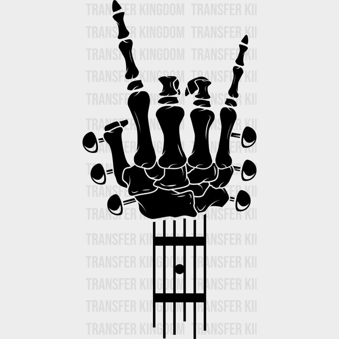 Skeleton Guitar Headstock - Music DTF Transfers