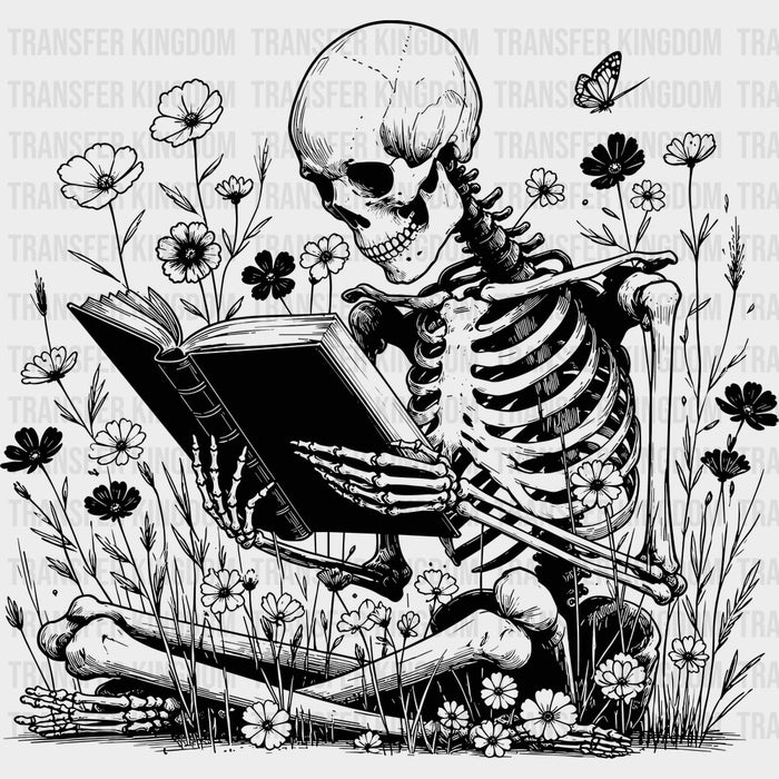 Skeleton Reading - Reading DTF Transfers