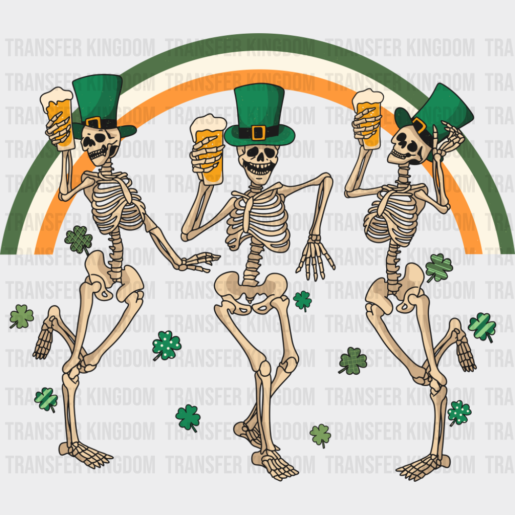 Skeletons Clovers Rainbow - St. Patrick’s Day DTF Transfer