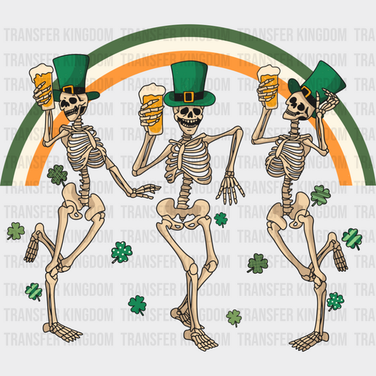 Skeletons Clovers Rainbow - St. Patrick’s Day DTF Transfer
