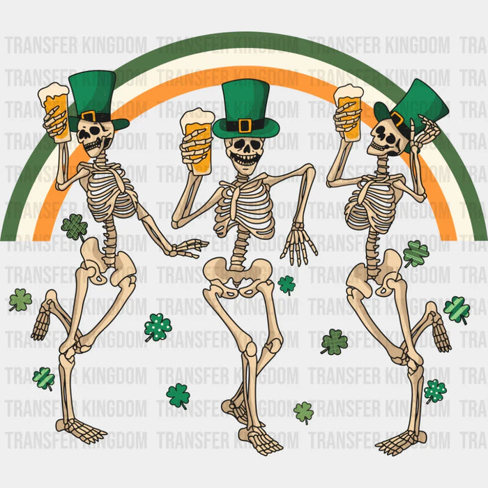 Skeletons Clovers Rainbow - St. Patrick's Day DTF Transfer