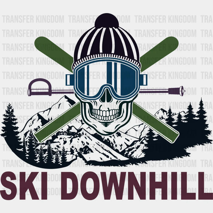 Ski Downhill - Skiing DTF Heat Transfer