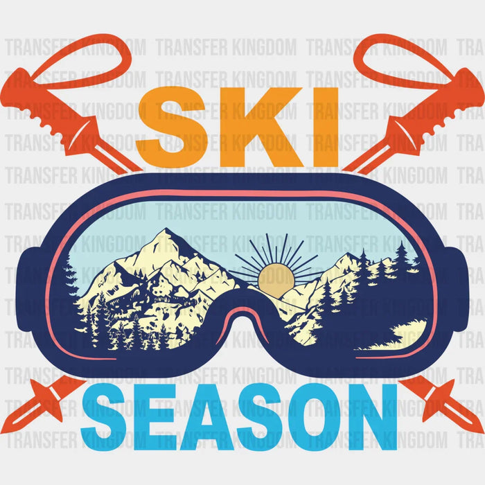 Ski Season - Skiing DTF Heat Transfer