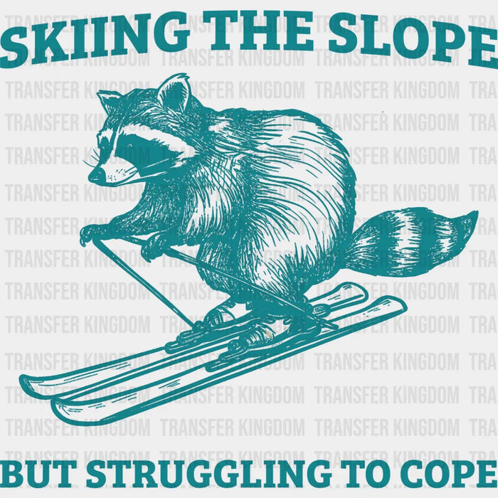 Skiing The Slope But Struggling To Cope - Skiing DTF Heat Transfer