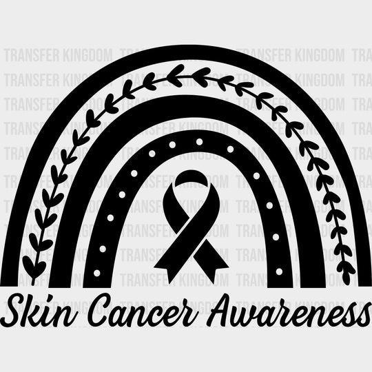 Skin Cancer Awareness Rainbow - Melanoma DTF Transfers - Adult Unisex - S & M (10’’) / Dark Color Design (See Imaging)