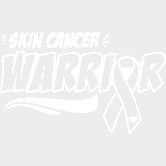 Skin Cancer Warrior - Melanoma DTF Transfers - Adult Unisex - S & M (10’’) / Light Color Design (See Imaging)