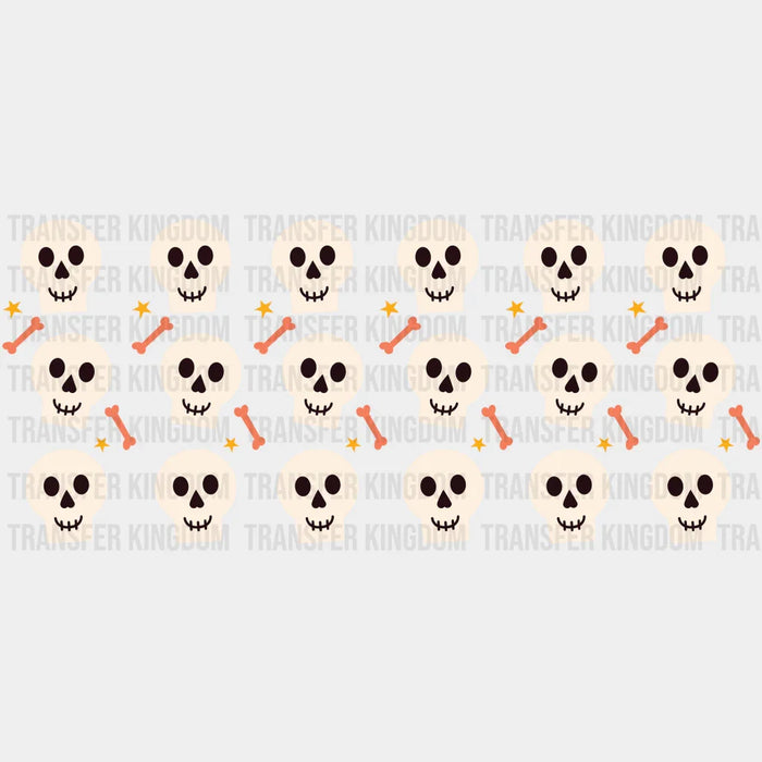 Skull UV DTF Transfer Cup Wrap UV DTF Sticker