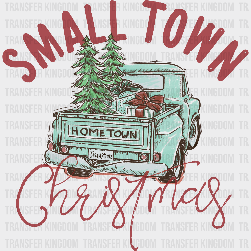 Small Town Christmas Design - Dtf Heat Transfer