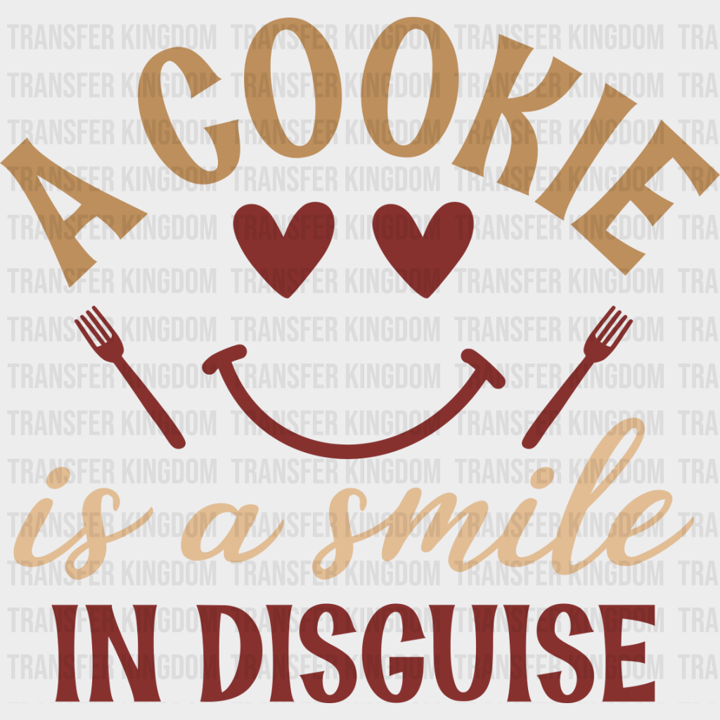 Smile In Disguise Cookie - Cooking Dtf Heat Transfer