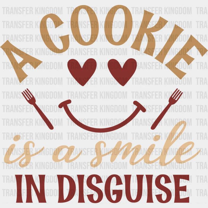 Smile In Disguise Cookie - Cooking DTF Heat Transfer