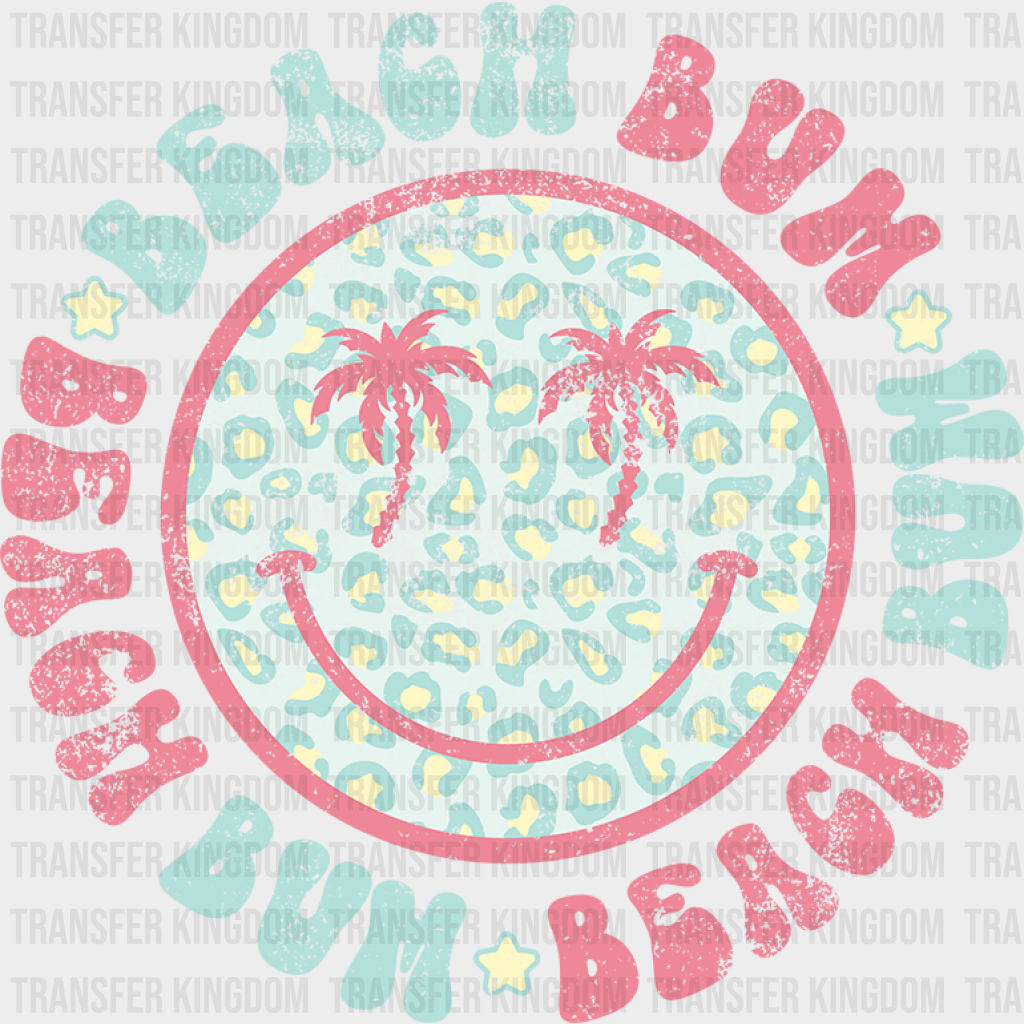 Smiley Beach Bum Summer Dtf Transfer