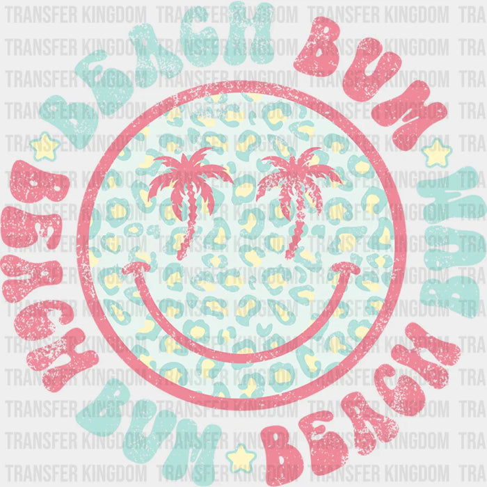 Smiley Beach Bum Summer DTF Transfer