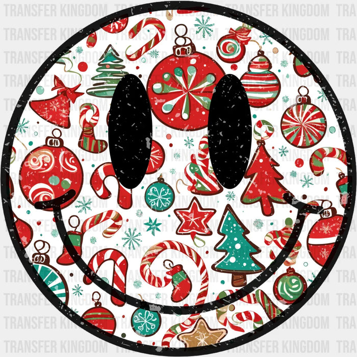 Smiley Christmas Doodles - Christmas DTF Transfer