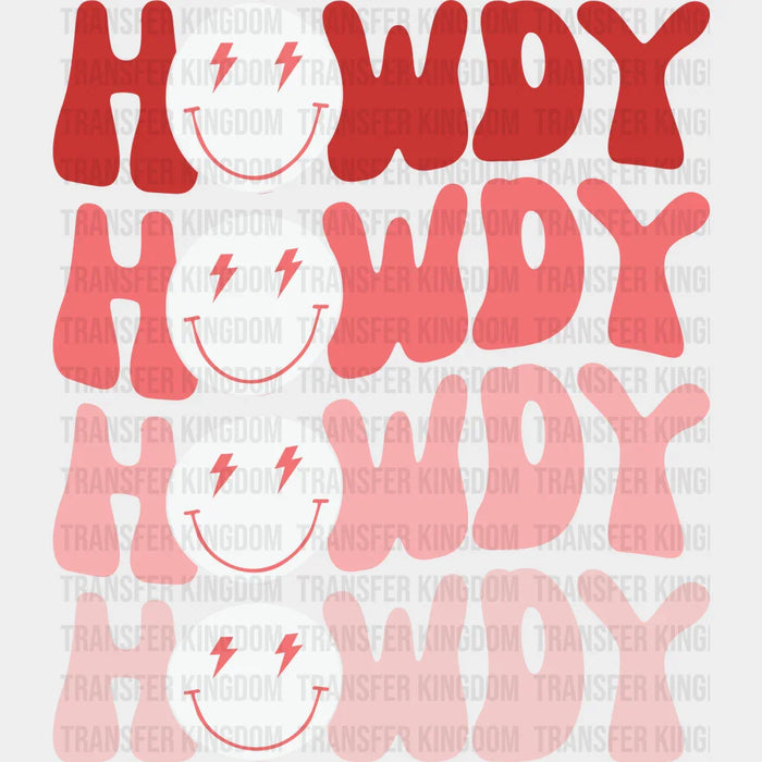 SMILEY FACE HOWDY - DTF heat transfer