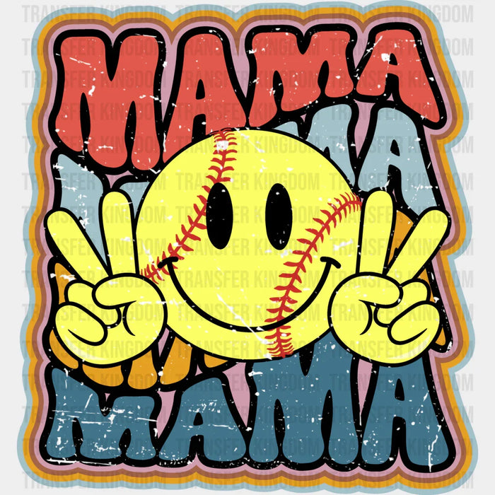 Smiley Mama Design - Softball DTF Heat Transfer