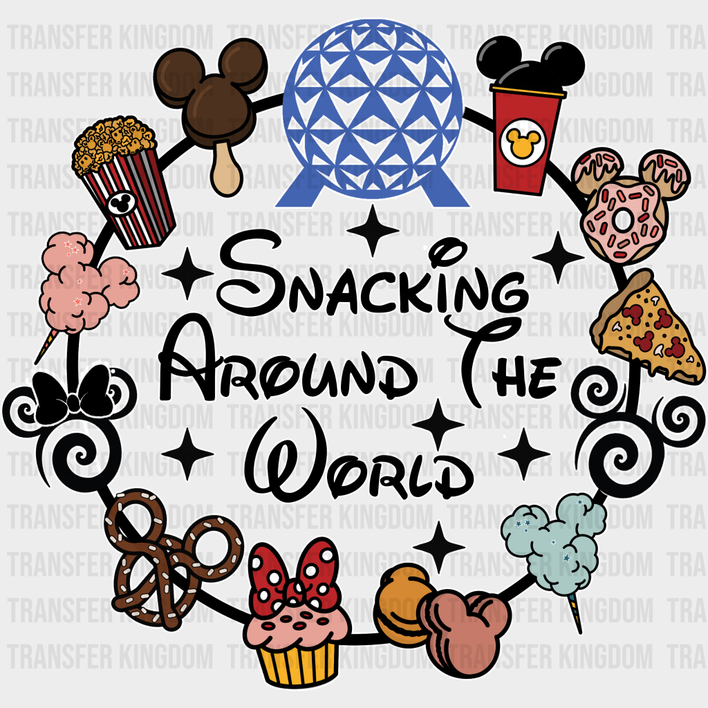 Snacking Around The World Disney Dtf Transfer