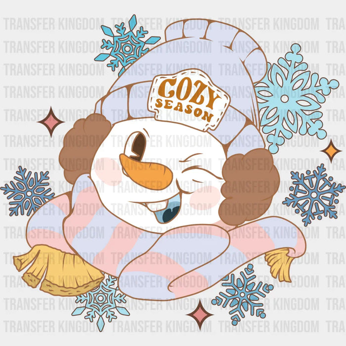 Snowman Cozy Season - Winter Iron On DTF Transfer