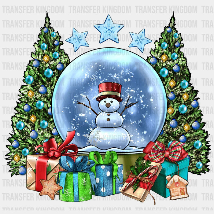 SNOWMAN GLOBE Christmas Design - DTF heat transfer