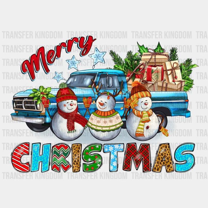 SNOWMAN MERRY CHRISTMAS Christmas Design - DTF heat transfer